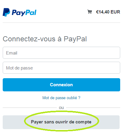 payer sans ouvrir de compte PayPal